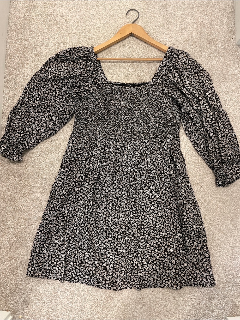 Madewell puffy half sleeve dress